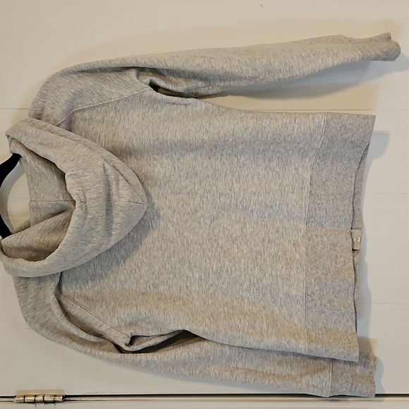 Gap Womens Gray Small Zip Up Hoodie Pockets Embroidery - Picture 5 of 5